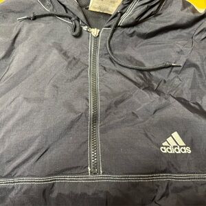 2XL Adidas Powder Jacket - Black Half Zip
